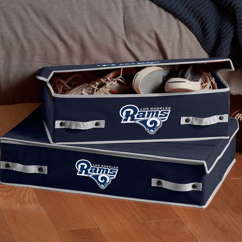 NFL Franklin Sports Los Angeles Rams Under The Bed Storage Bins - Large, 3 of 5