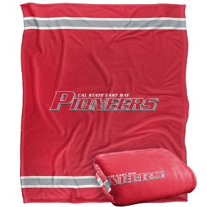 California State University, East Bay Primary Logo Silky Touch Blanket White 50x60 - 1 of 4