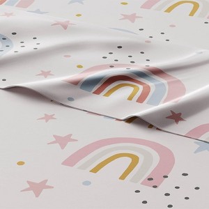 Kids 4 Piece Bed Sheet Set - Cute & Cozy Wrinkle-Resistant with Vibrant Designs - CGK Linens. - 1 of 4