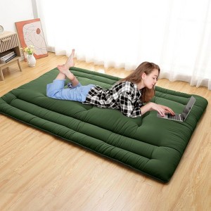 Nasitip Futon Mattress, Japanese Floor Mattress Foldable Tatami Mat, Roll Up Floor Bed Mattress/ Floor Play Mat, for Dorm House Guest - 1 of 4