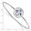 Black Bow Jewelry Sterling Silver Theta Phi Alpha Greek Life Bangle Bracelet 7 Inch - 2 of 3