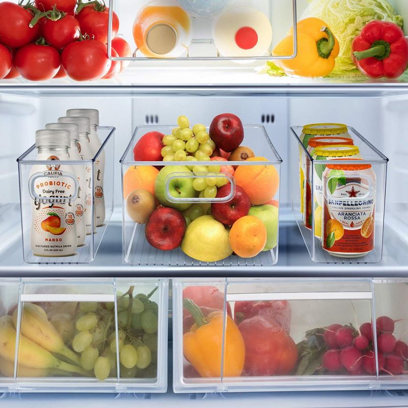 Sorbus 3 Piece Variation Pack Clear Plastic Storage Bins - Great for Organizing the Kitchen, Pantry, Fridge and more, 2 of 10