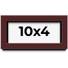 PosterPalooza | Panoramic Shadow Box 1.5" Depth Brown Picture Frame - UV Acrylic, Backing, Hanging Hardware - 2 of 4