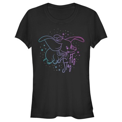 Womens Disney Dumbo Stay Fly Outline V-Neck T-Shirt : Clothing, Shoes &  Jewelry 