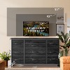 55" 10-Drawer Dresser TV Stand - Wide Storage Unit with Fabric Drawers for Bedroom - 2 of 4