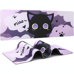 Wikineon Gaming Mouse Pad, Large Mouse Pad, Non-Slip 4mm Laptop Gaming Desk Pad, Waterproof Desk Pad for Gaming, Office and Home (31.49'' x 11.8'') - 1 of 4
