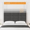 Twin Size Bed Frame with Adjustable Headboard, Linen Upholstered Twin Platform Bed Frame - 4 of 4