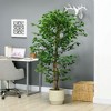Resenkos 6ft Artificial Tree, Indoor Fake Ficus with Pot, for Home Office Living Room Decor Green - 3 of 4