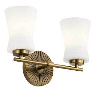 Kichler Lighting Brianne 2 - Light Vanity in  Brushed Natural Brass - 1 of 4