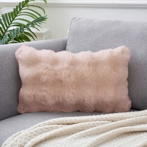Unique Bargains Faux Fur Cozy Luxury Soft Modern Plush Pillowcase 1 Pc - 1 of 4