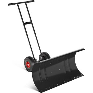 Heavy Duty Snow Shovel for Driveways and Walkways – Durable Metal Blade, Comfortable Handle, Ideal for Clearing Snow in Yards and Gardens - 1 of 4