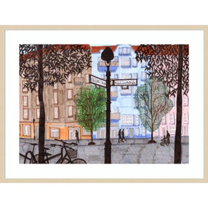 41" x 31" Wedding by Charlotte Orr Wood Framed Wall Art Print - Amanti Art - 1 of 4