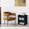 Costway 2 Tier Open Shelf Night Stand End Table Sofa Side Storage Display Furni Black - 4 of 4