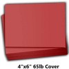 Hamilco Colored Scrapbook Cardstock Paper 4x6 Card Stock Paper 65 lb Cover 100 Pack (Crimson Red) - 2 of 4