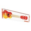 Hape Kids Wooden 21" Toy Ukulele in Red & Yellow, Toddler Ages 3+ - 3 of 4