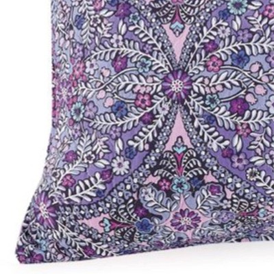 Purple Kaleidoscope Cotton Standard Pillow Sham