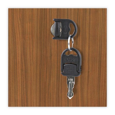 Modern Walnut 2-Drawer Lockable Lateral File Cabinet