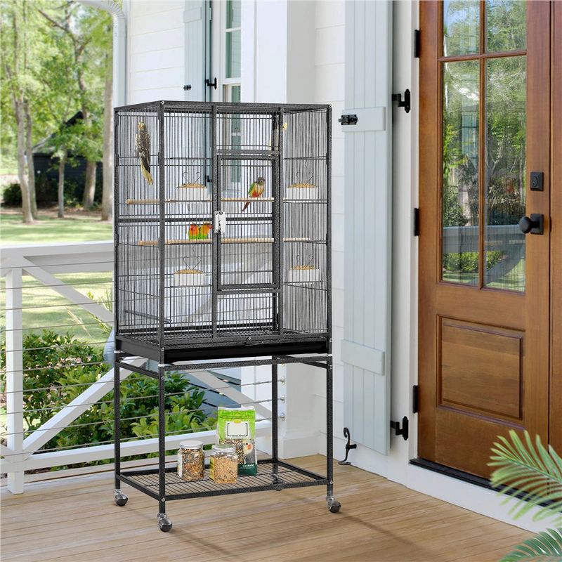 Yaheetech 54"H Mobile Large Bird Cage Parrot Cage for Small Animal, 3 of 9