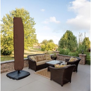 Living Accents Umbrella Cover, 100" X 30", Polyester, Brown - 1 of 4