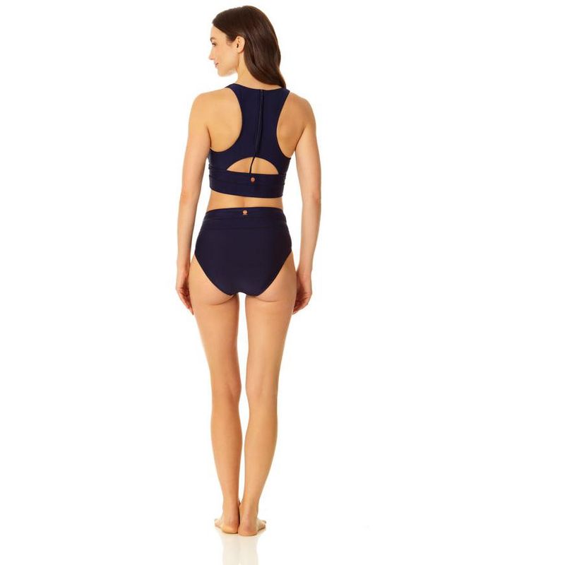 Coppersuit - Women's Banded Halter Longline Bra Swimsuit Top, 5 of 6