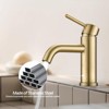 ALEXOUN Bathroom Faucet Single Hole Modern Bathroom Sink Faucet Vanity Bathroom Faucet - 4 of 4