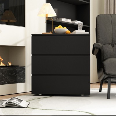 Famapy Modern 3 Drawers Dresser Chest: Sleek Design, Ample Storage–Ideal for Home