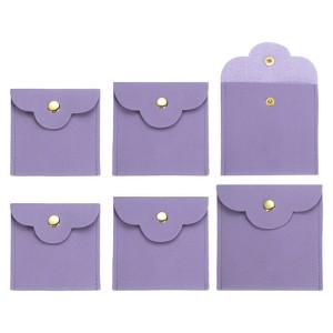 Unique Bargains Microfiber Soft Mini Jewelry Storage Pouches 6 Pcs - 1 of 4