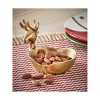TAG Antique Gold Reindeer Bowl Decorative Animal Figurine Serving Bowl for Christmas 3.5 in H x 4 in L x 4 in W - 2 of 2