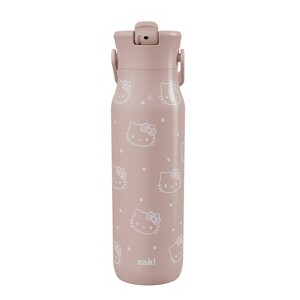 Zak Designs 32oz Stainless Steel Vacuum Insulated Water Bottle with Straw Lid Hello Kitty - 1 of 4
