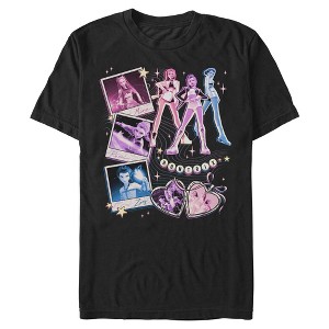 Mens KPop Demon Hunters Huntrix Cute Instant Film Portrait T Shirt - 1 of 4