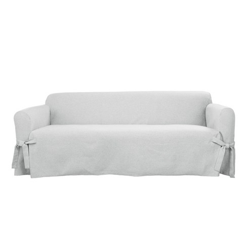 Farmhouse Basketweave Sofa Slipcover - Sure Fit - image 1 of 4