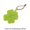 Unique Bargains Door Stop Four-Leaf Grass Door Stop Rubber Pink 2.52"x3.27"x0.83" 1 Pcs - 3 of 4