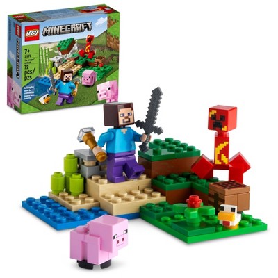 Lego Minecraft Creeper Ambush With Pig Figures Set 21177 : Target