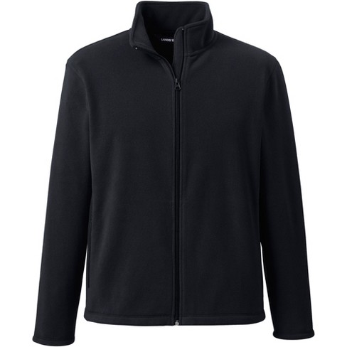 Lands' End School Uniform Men's Full-zip Mid-weight Fleece Jacket - X Large  - Black : Target