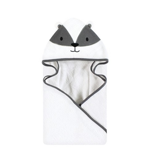 Hudson Baby Cotton Animal Face Hooded Towel, Bee - Hudson