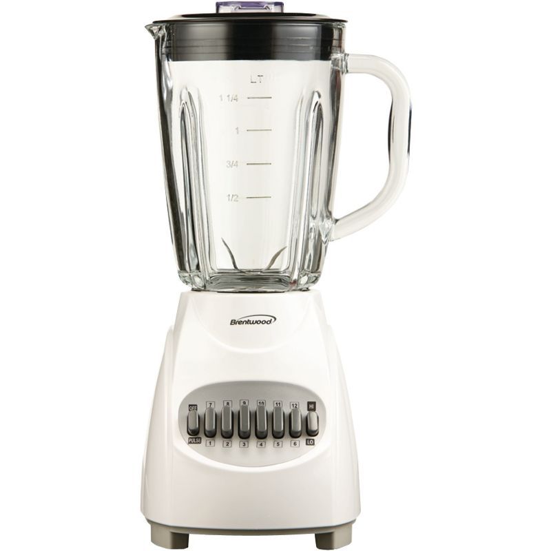 Brentwood 42-Ounce 12-Speed + Pulse Electric Blender with Glass Jar, 1 of 8