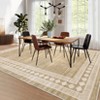 Modern Bordered Rug Non Slip Low Pile Area Rugs for Living Room, Machine Washable Area Rugs Soft Throw Rugs - 2 of 4