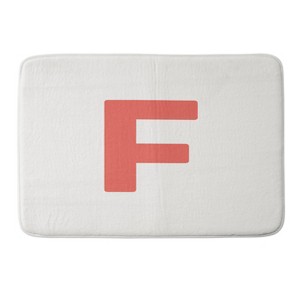 Deny Designs April Lane Art Block Monogram Memory Foam Bath Mat - 1 of 4