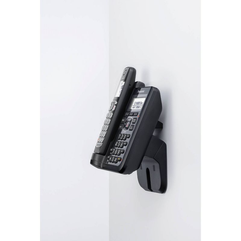 Panasonic Cordless Phone with Digital Answering Machine and 4 Handsets - Black (KX-TGF544B), 3 of 6