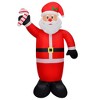 Aghana Digitals 8 ft Illuminated Inflatable Santa Claus with LED Lights - Indoor/Outdoor Christmas - 3 of 4