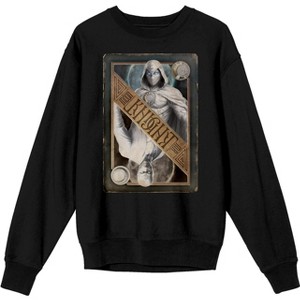 Moon Knight Marc Spector Square Frame with Cape and Hood Men's Black Sweatshirt - 1 of 1
