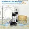 VEVOR 1.5 HP Submersible Cast Iron and Steel Sump Pump, 6000 GPH Submersible Water Pump with Integrated Vertical Float Switch - 3 of 4