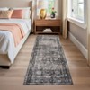 Vintage Washable Floral Print Living Room Rugs, Indoor Farmhouse Soft Bedroom Carpet, Low Pile Floor Cover for Dining Room Kitchen - 3 of 4