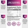 Zinc Supplement 50mg Gummies for Adults - Max Strength Skin Health & Immune Support Gummy, Vegan, Non-GMO & Gluten Free - 120 Gummies - 2 of 4