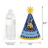 Big Dot of Happiness Construction Truck - Cone Happy Birthday Party Hats for Kids and Adults - Set of 8 (Standard Size) - 3 of 4