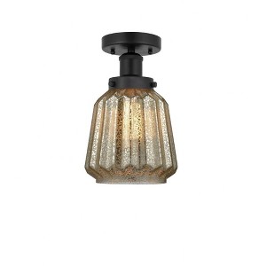 Chatham - 1 Light Semi-Flush Mount In Industrial Style-8.25 Inches Tall and 6.5 Inches Wide - 1 of 1