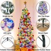 Yaheetech 6Ft/7.5Ft Pre-lit Snow Flocked Christmas Tree with Colorful LED Lights - image 4 of 4