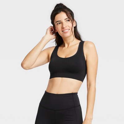 seamless racerback sports bra