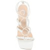 Journee Collection Womens Jamila Tru Comfort Foam Open Toe High Stiletto Pumps White 11 - 4 of 4