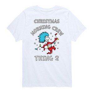 Boys' - The Cat in the Hat - Christmas Morning Crew Thing 2 Short Sleeve Graphic T-Shirt - 1 of 4
